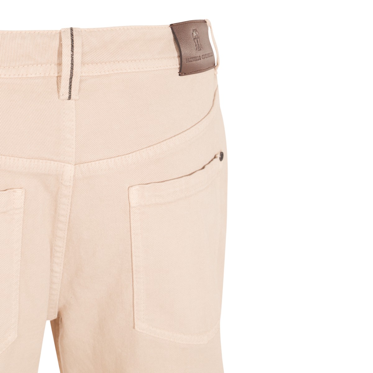 BEIGE COTTON JEANS