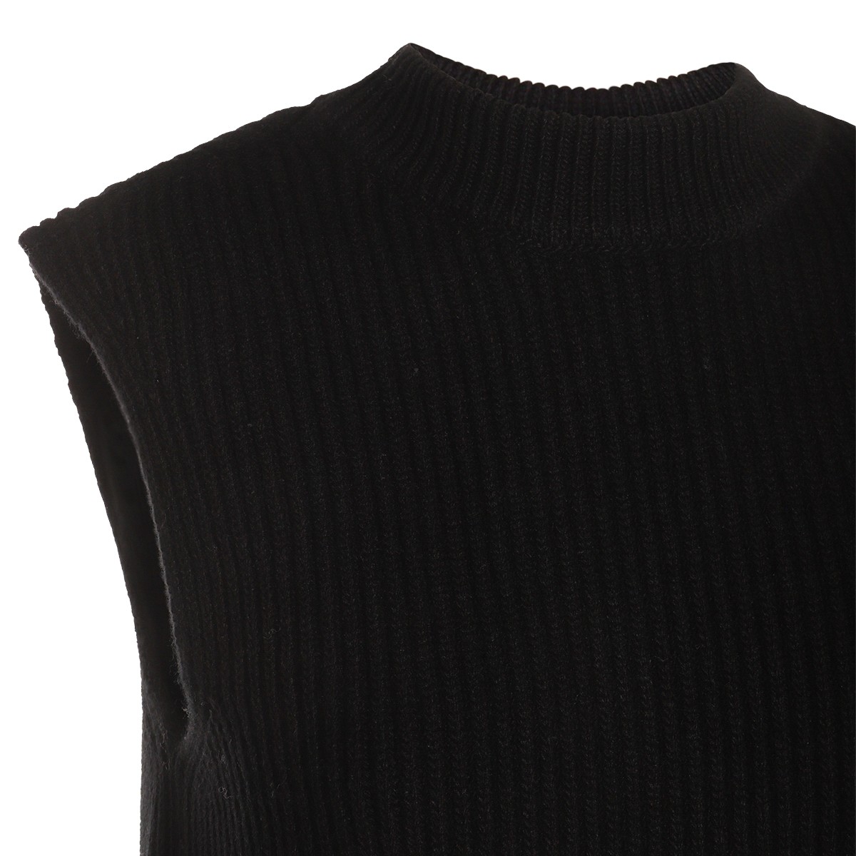 BLACK WOOL DOWN JACKET BLACK WOOL DOWN JACKET