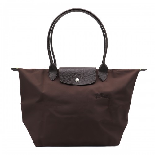 BROWN COTTON LE PLIAGE ORIGINAL L TOTE