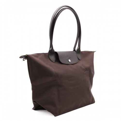 BROWN COTTON LE PLIAGE ORIGINAL L TOTE