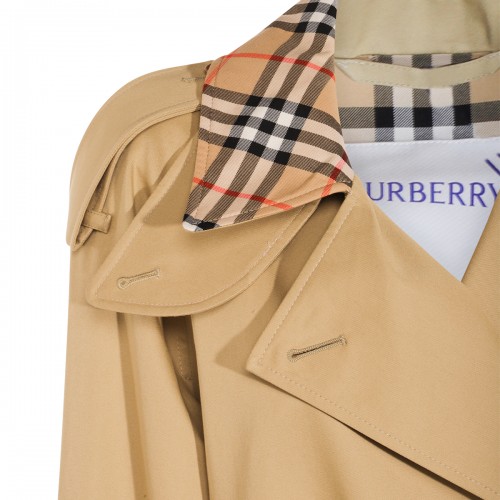LIGHT BEIGE COTTON CASTLEFORD TRENCH COAT