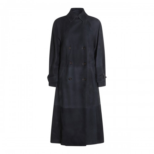 DARK BLUE LEATHER JACKET