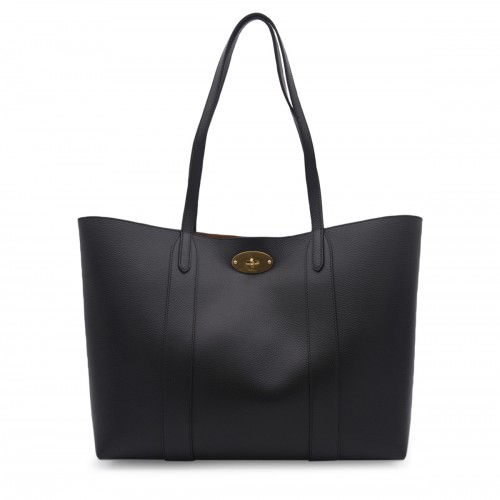 BLACK LEATHER BAYSWATER CLASSIC GRAIN SMALL TOTE