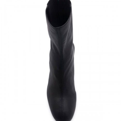 BLACK LEATHER SAINT HONORE BOOTS