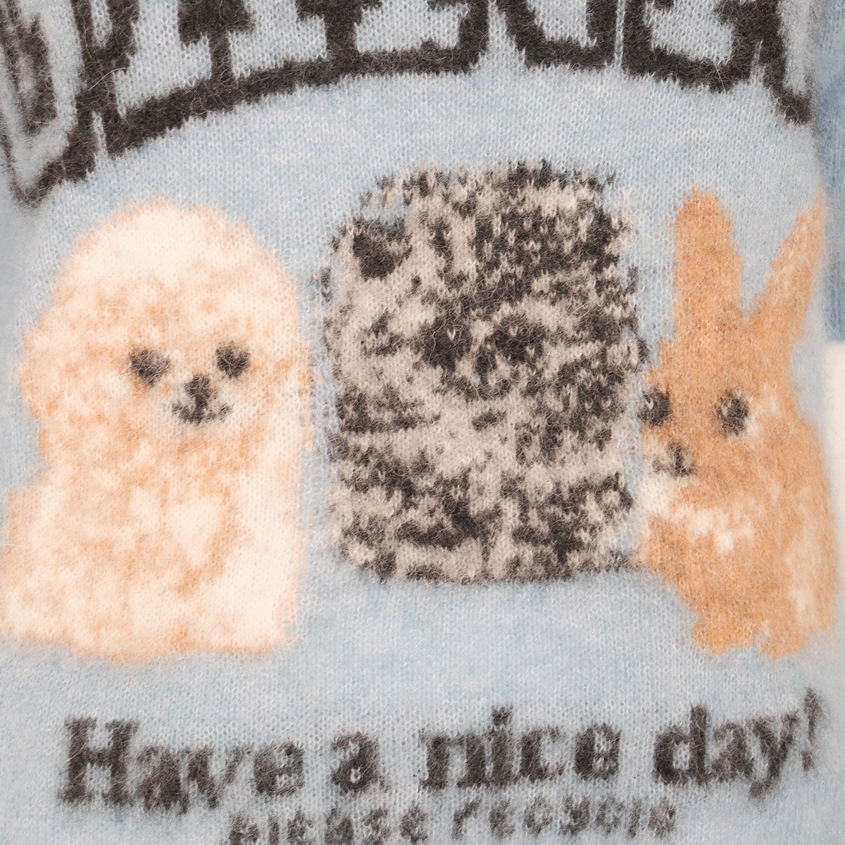 LIGHT BLUE WOOL KNITWEAR LIGHT BLUE WOOL KNITWEAR