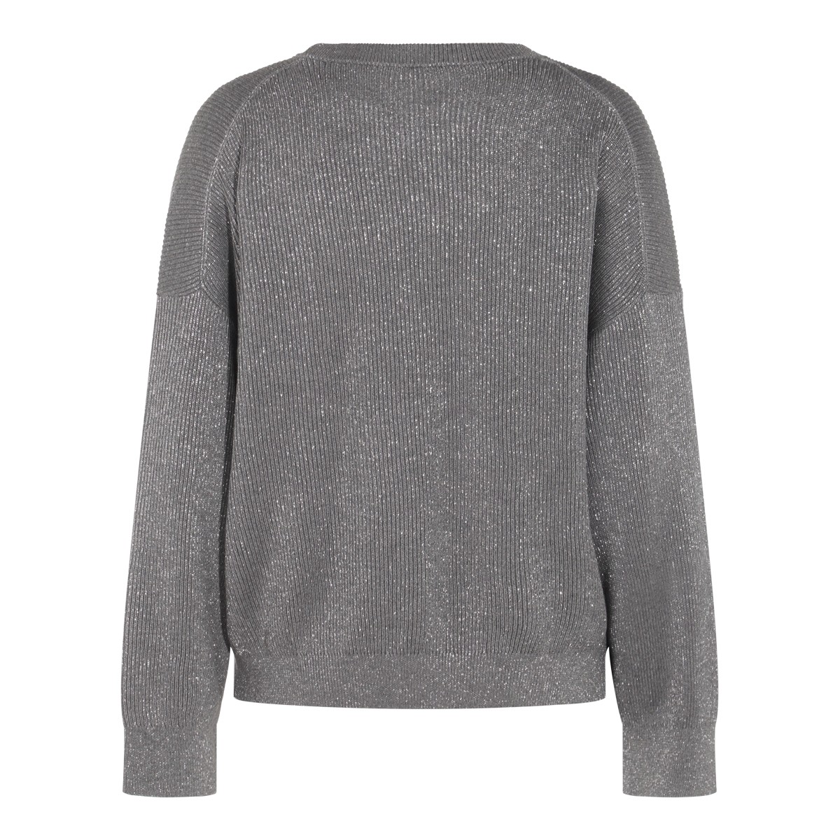 DARK GREY COTTON KNITWEAR