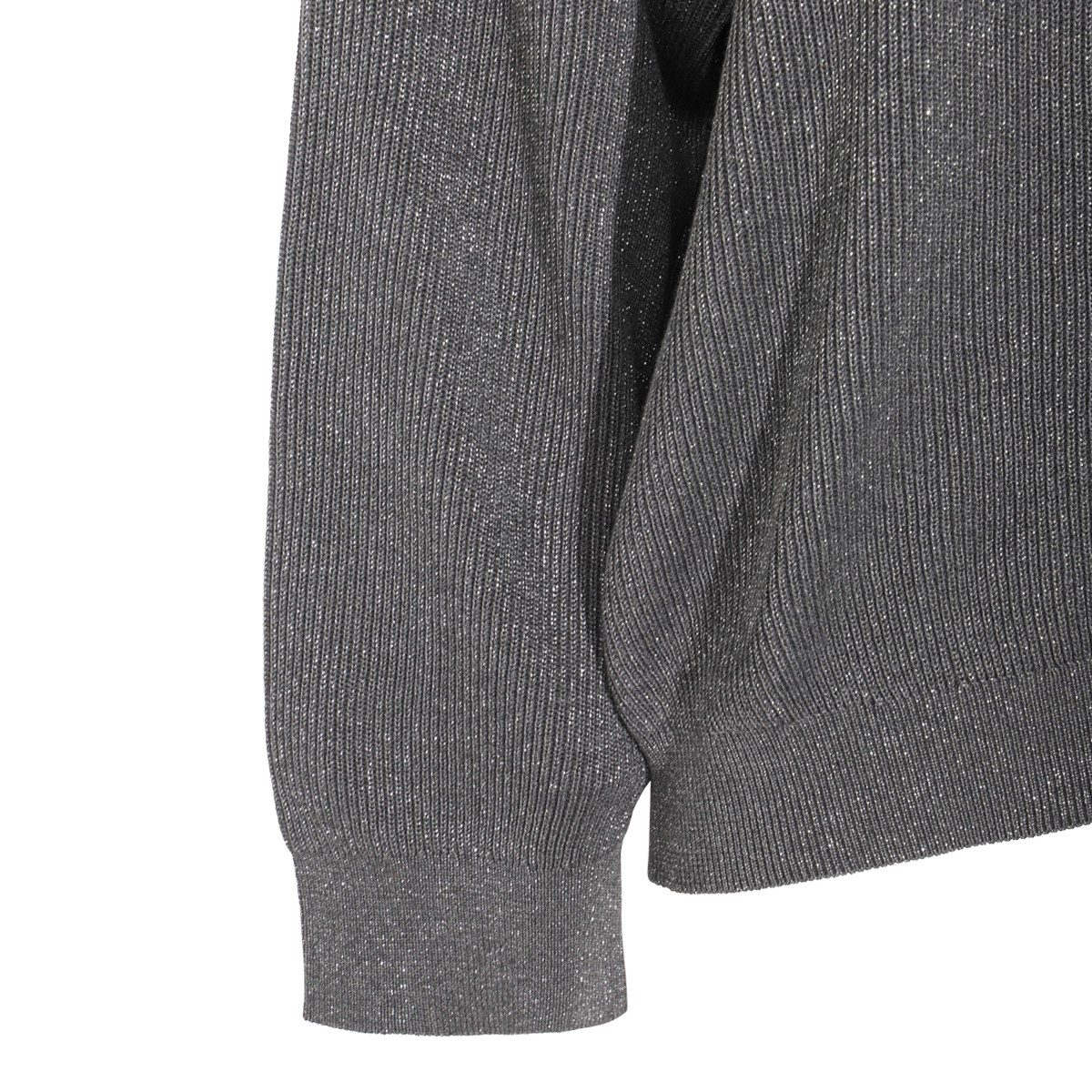 DARK GREY COTTON KNITWEAR