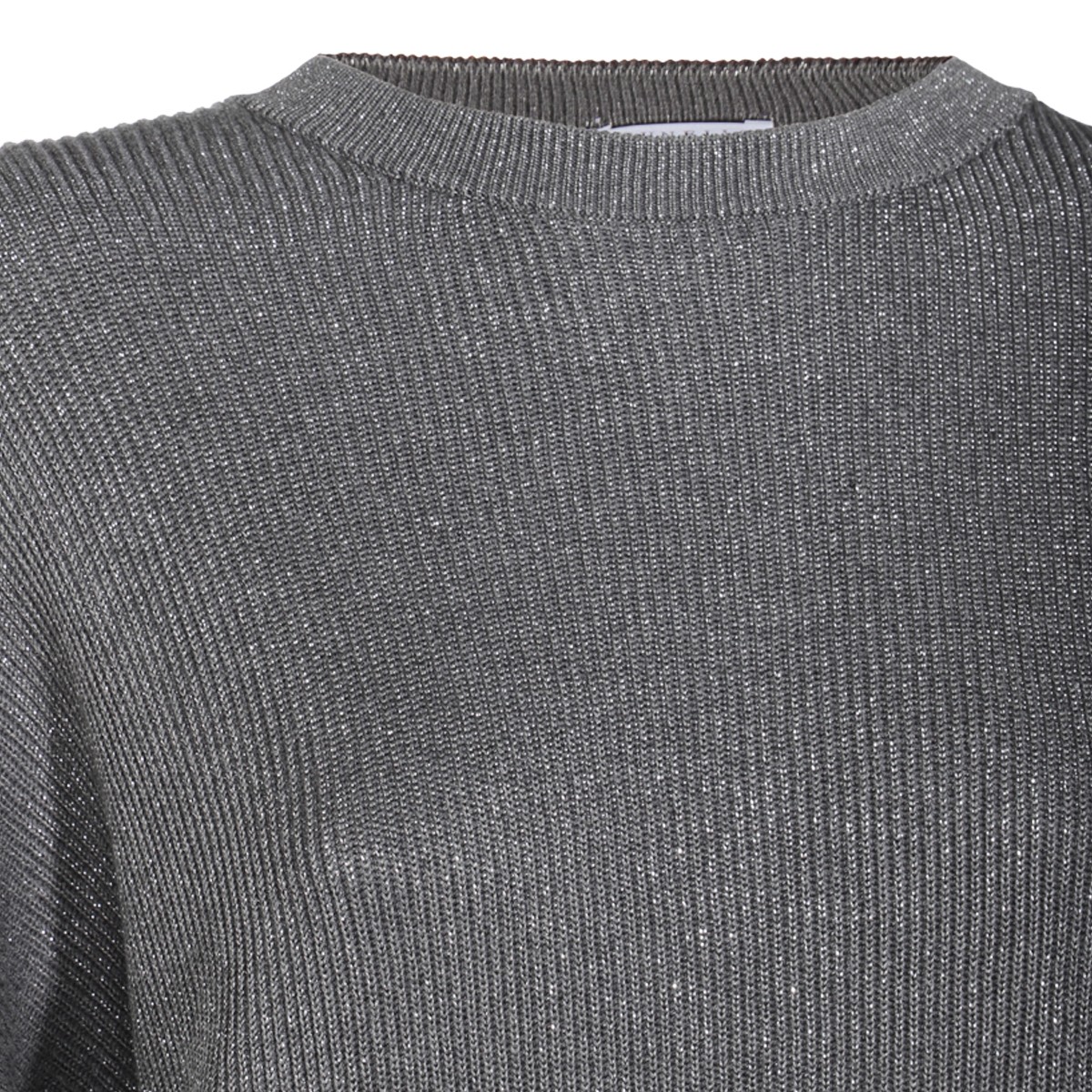 DARK GREY COTTON KNITWEAR