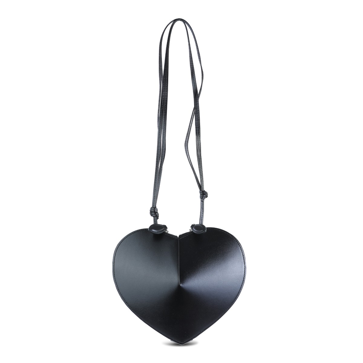 BLACK LEATHER LE COEUR CROSSBODY BAG BLACK LEATHER LE COEUR CROSSBODY BAG