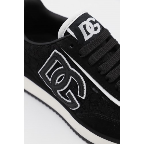 BLACK AND WHITE DG CUSHION SNEAKERS