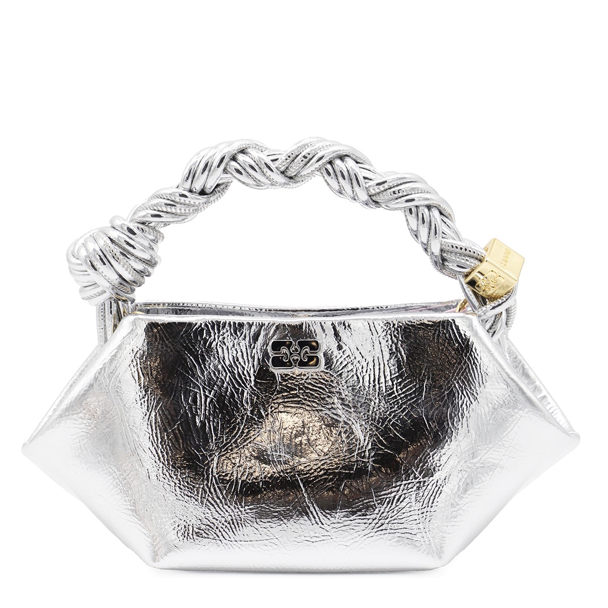 SILVER LEATHER BOU MINI SHOULDER BAG