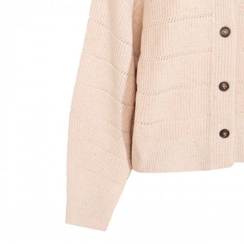 BEIGE CASHMERE KNITWEAR