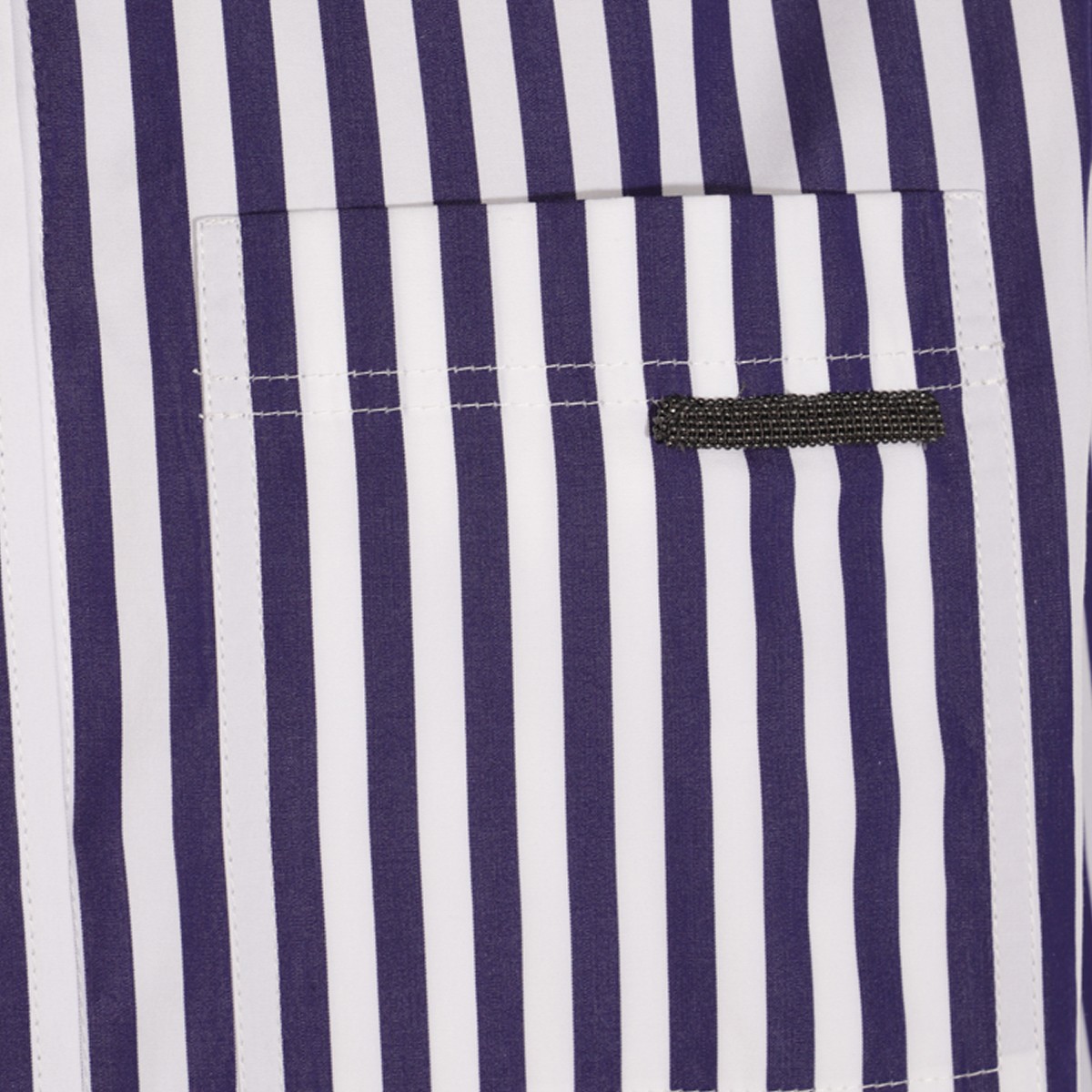 WHITE AND BLUE COTTON SHIRT