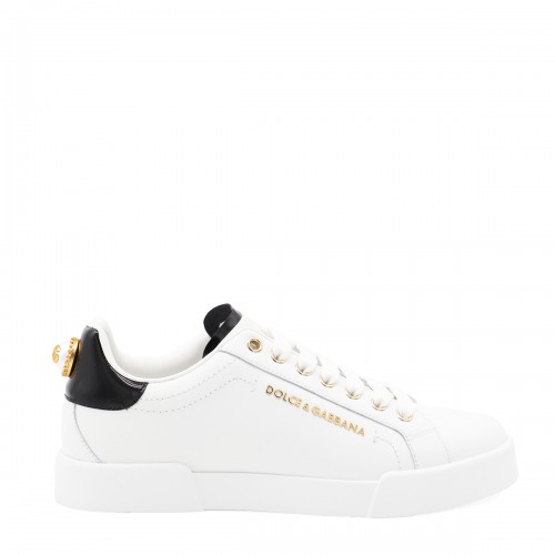 WHITE LEATHER PORTOFINO SNEAKERS
