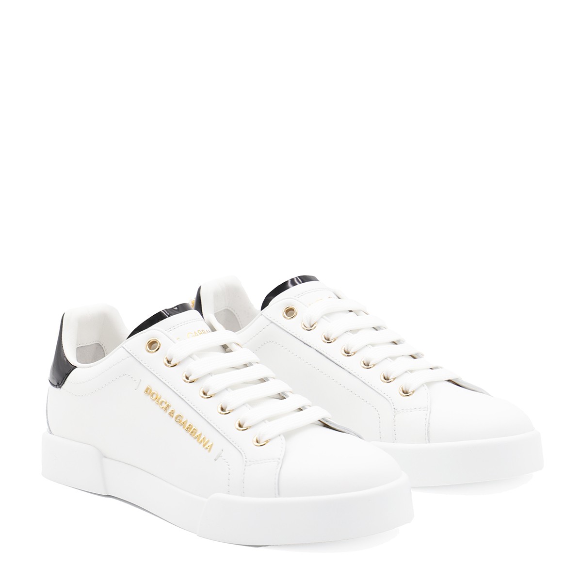 WHITE LEATHER PORTOFINO SNEAKERS