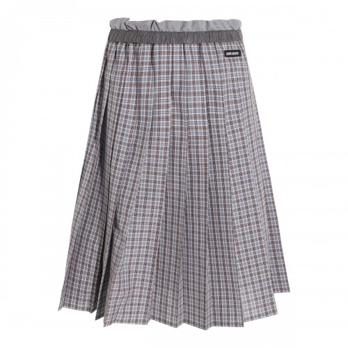 GREY COTTON SKIRT