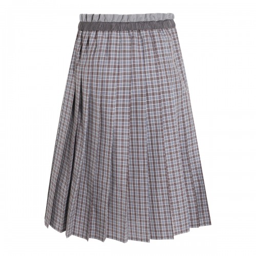 GREY COTTON SKIRT