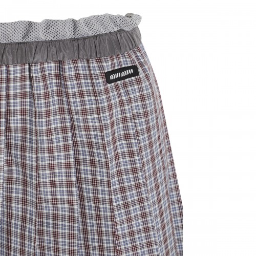 GREY COTTON SKIRT