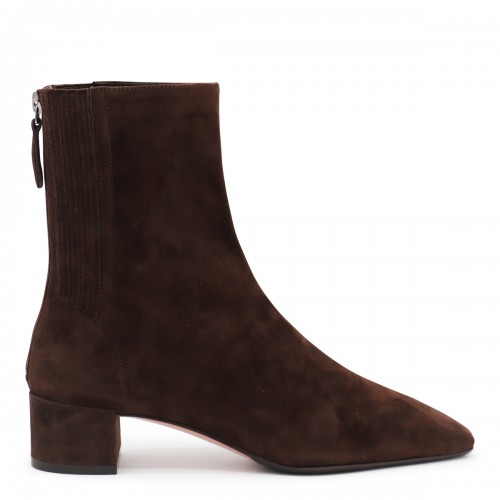 BROWN LEATHER SAINT HONORE 35 BOOTS