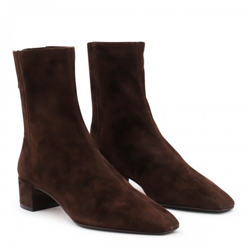 BROWN LEATHER SAINT HONORE 35 BOOTS