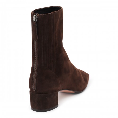BROWN LEATHER SAINT HONORE 35 BOOTS