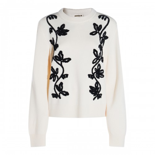 WHITE WOOL KNITWEAR
