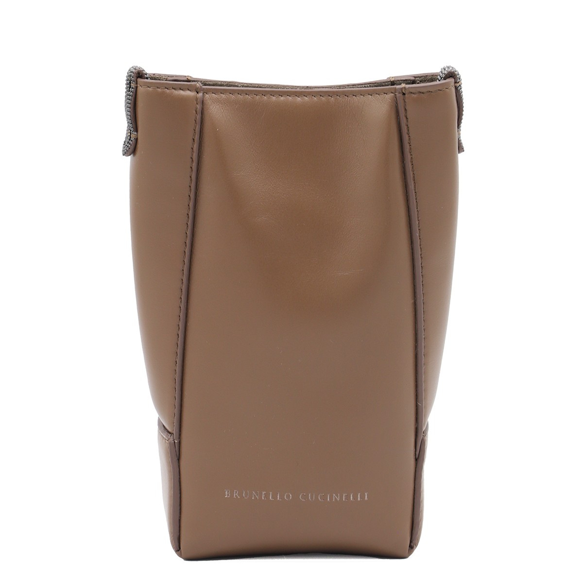 BROWN LEATHER MINI BAG