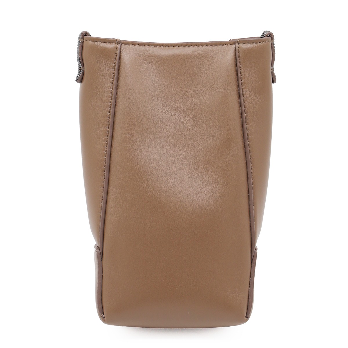 BROWN LEATHER MINI BAG