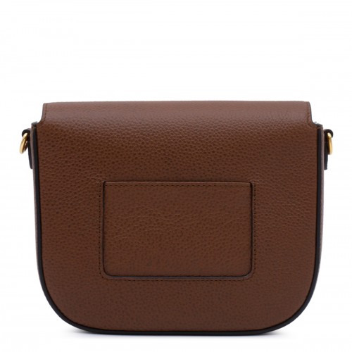 BROWN LEATHER DARLEY SATCHEL CLASSIC GRAIN SMALL 