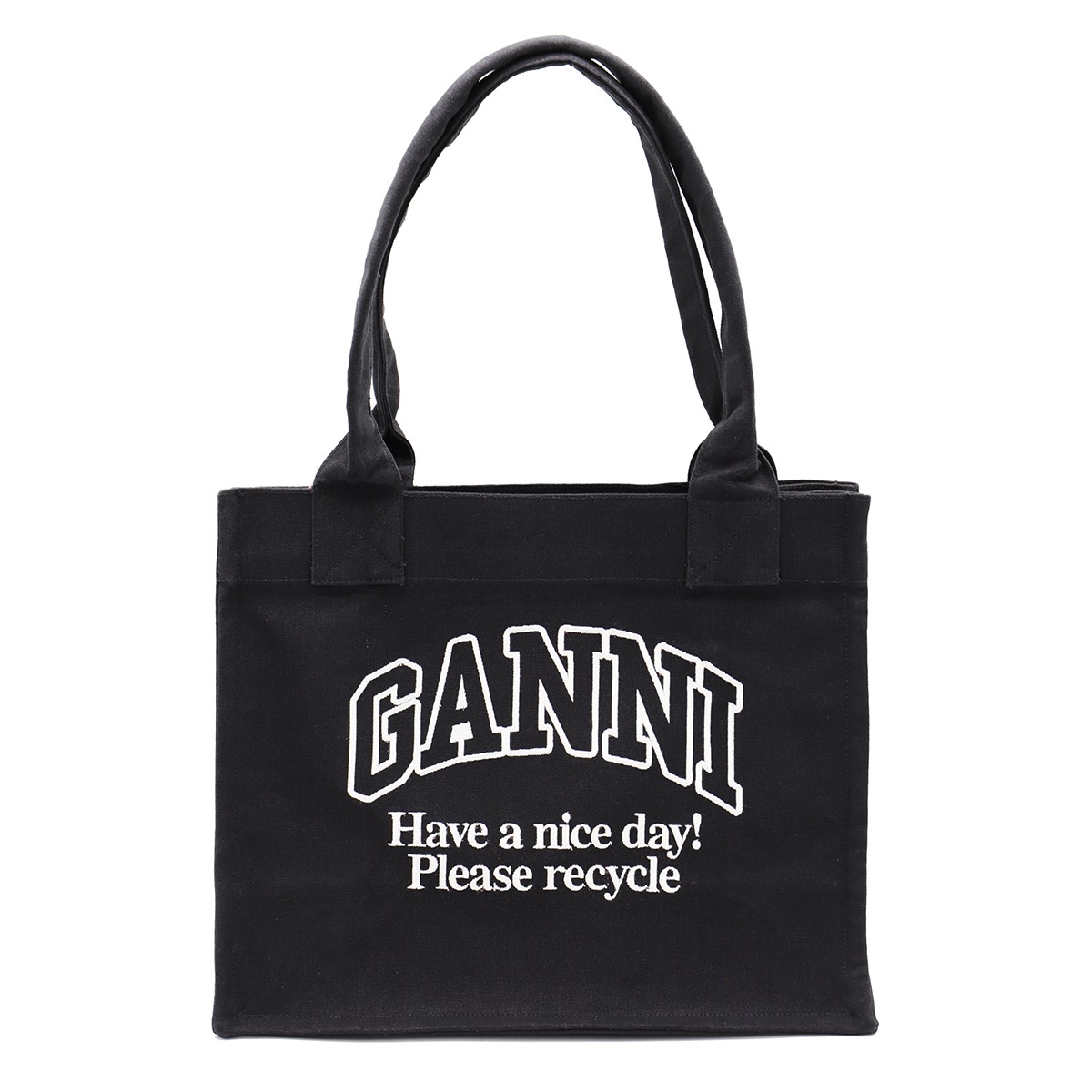 BLACK COTTON TOTES