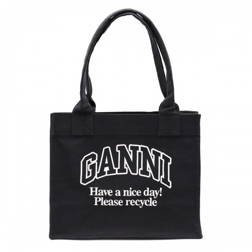 BLACK COTTON TOTES