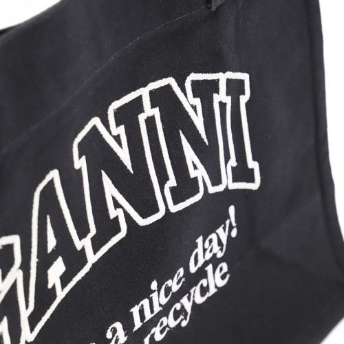 BLACK COTTON TOTES