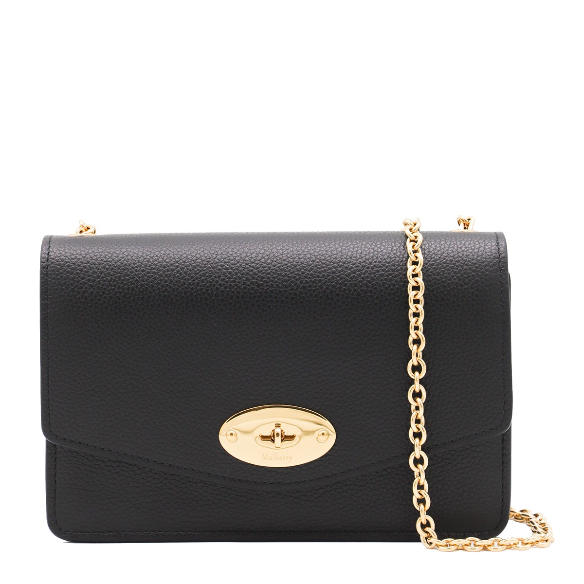 BLACK LEATHER DARLEY CLASSIC GRAIN SMALL CROSSBODY BAG