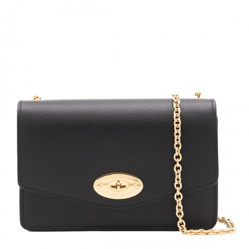 BLACK LEATHER DARLEY CLASSIC GRAIN SMALL CROSSBODY BAG