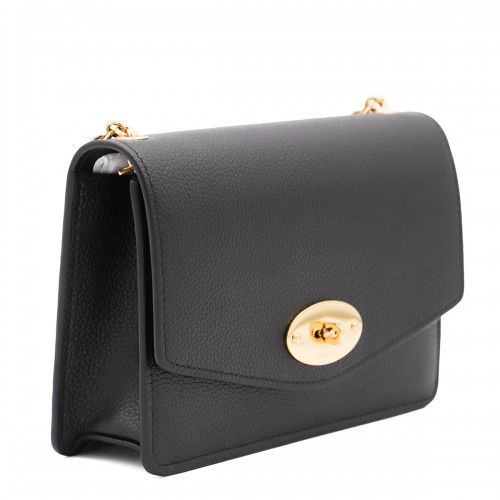 BLACK LEATHER DARLEY CLASSIC GRAIN SMALL CROSSBODY BAG