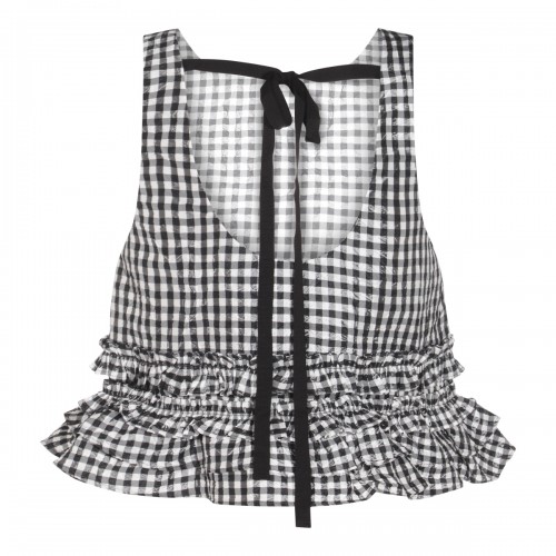 BLACK AND WHITE TOP