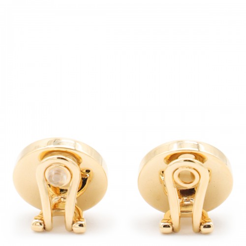 GOLD AND BLACK METAL EARRINGS