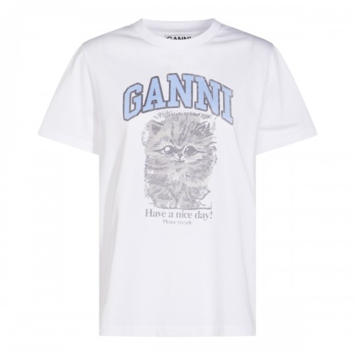 WHITE COTTON T-SHIRT