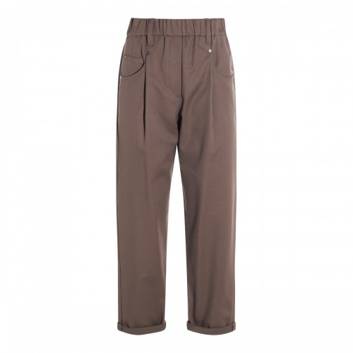 BROWN COTTON PANTS