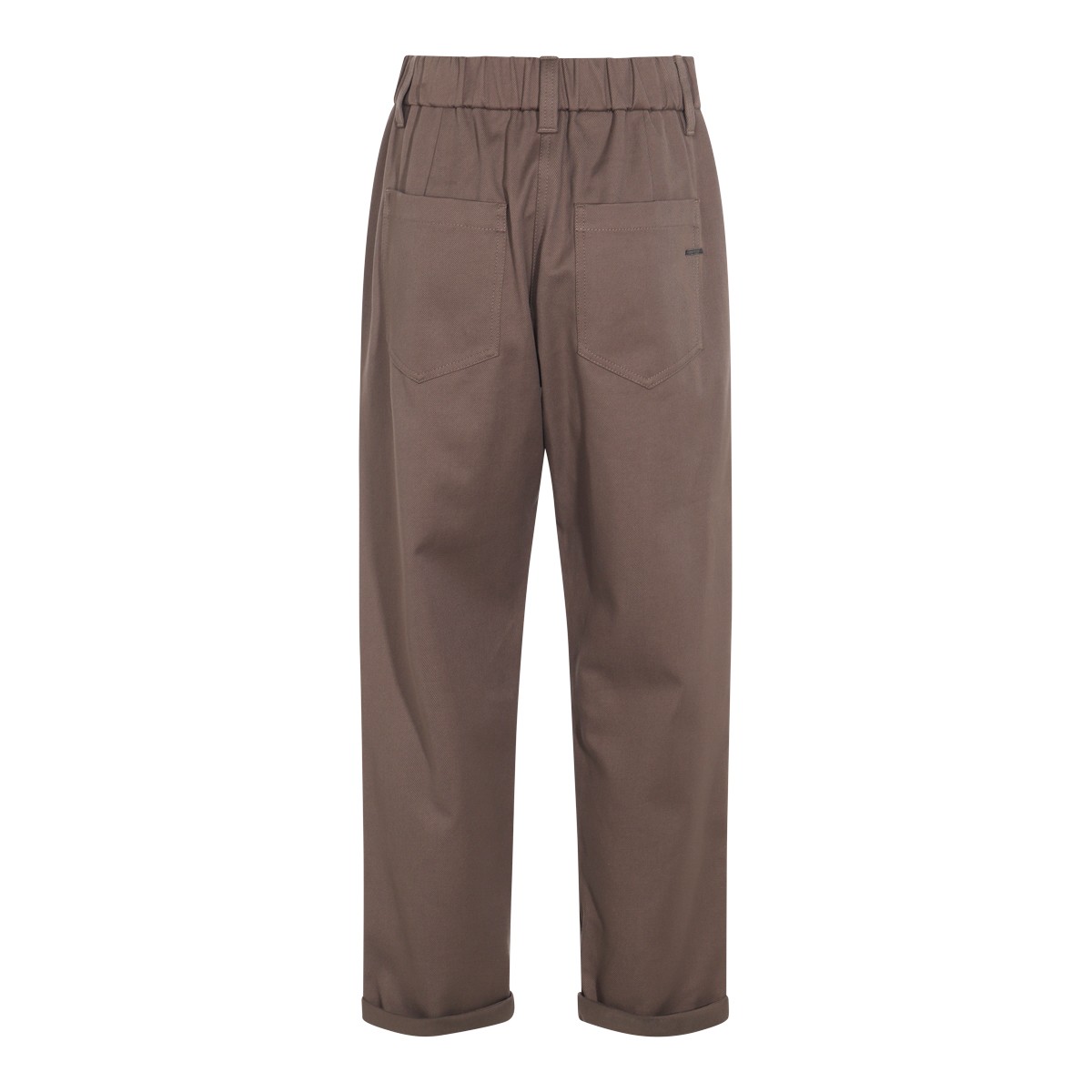 BROWN COTTON PANTS BROWN COTTON PANTS