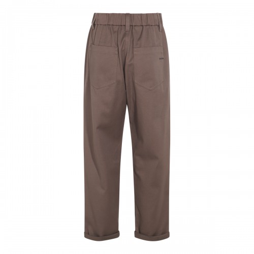BROWN COTTON PANTS
