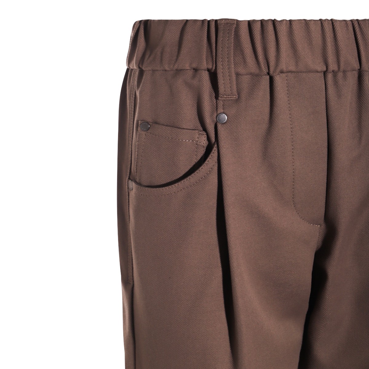 BROWN COTTON PANTS BROWN COTTON PANTS