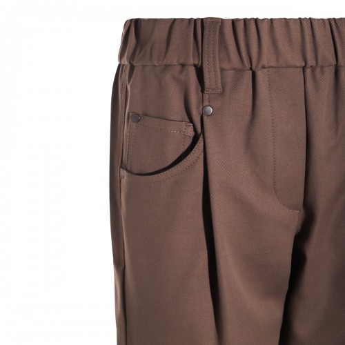 BROWN COTTON PANTS