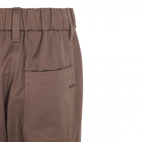 BROWN COTTON PANTS