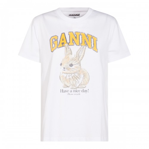 WHITE COTTON T-SHIRT