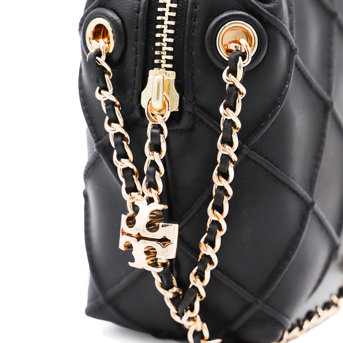 BLACK LEATHER FLEMING CROSSBODY BAG BLACK LEATHER FLEMING CROSSBODY BAG
