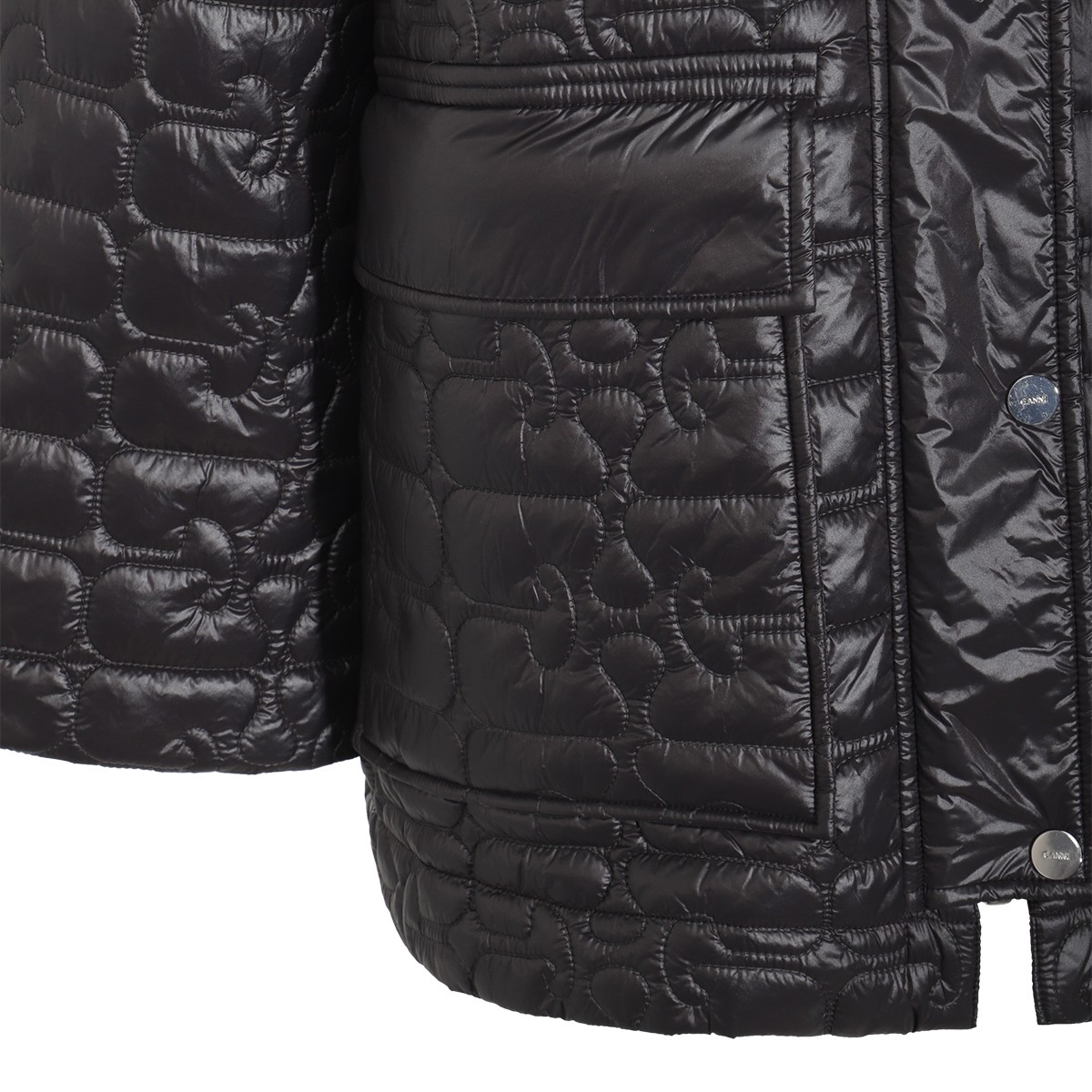 BLACK SHINY QUILT COAT BLACK SHINY QUILT COAT