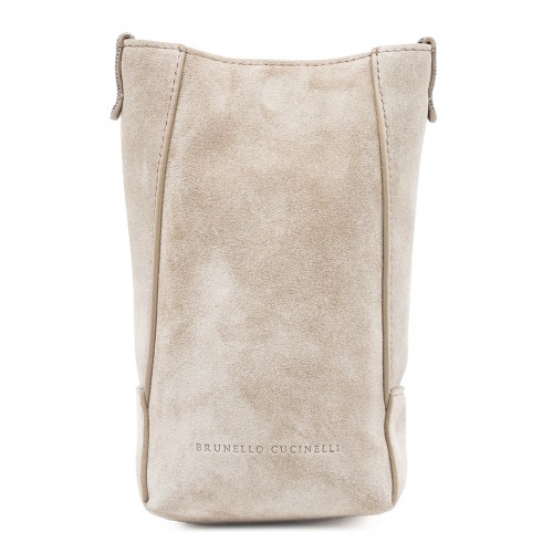 BEIGE LEATHER MINI BAG