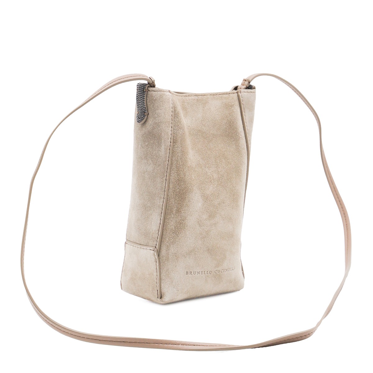 BEIGE LEATHER MINI BAG