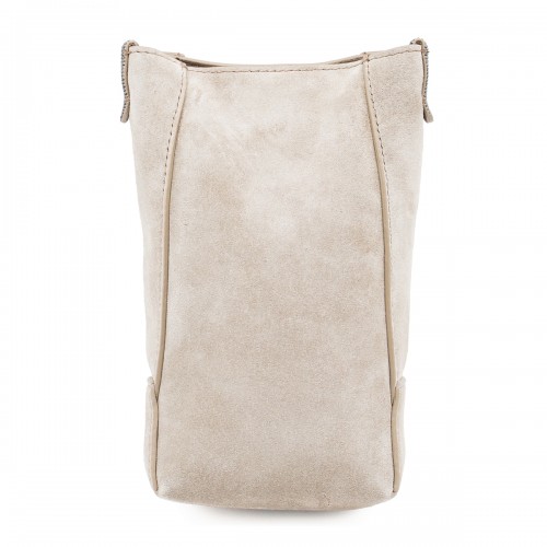BEIGE LEATHER MINI BAG
